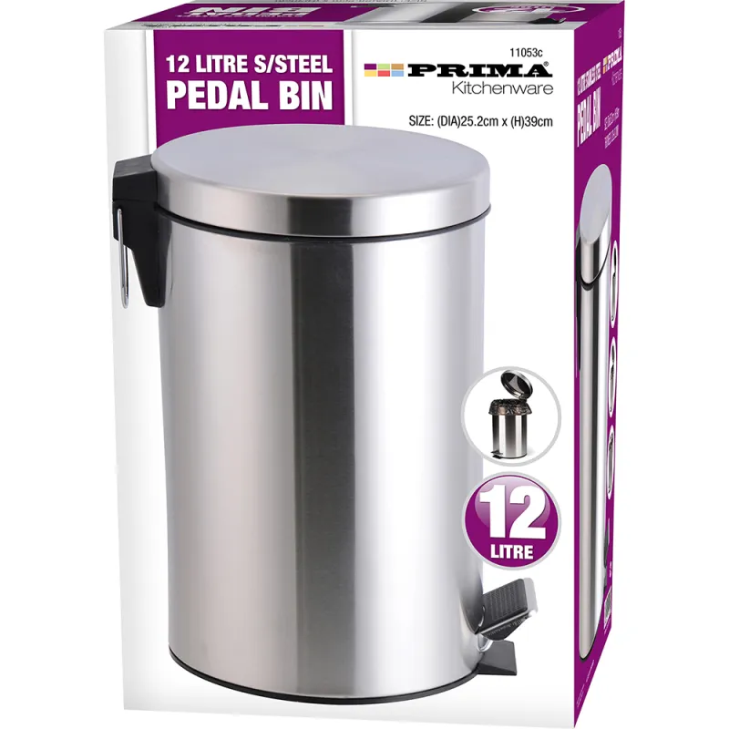 12L S/S Pedal Bin (DIA)