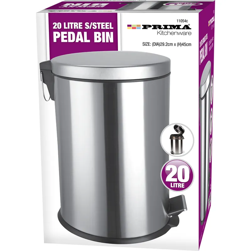 20L S/S Pedal Bin (DIA)