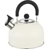 2.5L S/S Whistling Kettle in Cream Camping