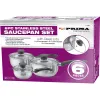 6pc S/S Saucepan Set Induction 14/16/18cm