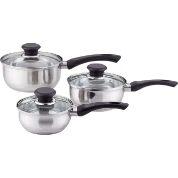 6pc S/S Cookware Set 16/18/20cm - Induction