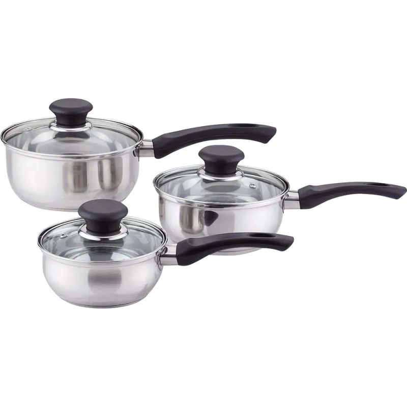 6pc S/S Cookware Set 16/18/20cm - Induction