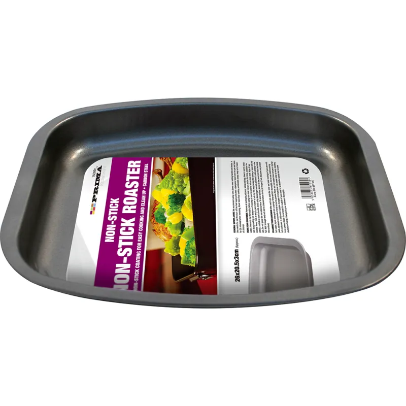 26 x 20.5 x 3cm Non Stick Oblong Roaster
