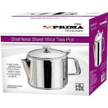 16oz Tea Pot - S/S 500ml -Colour Box