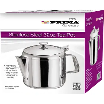 32oz Tea Pot - S/S 750ml -Colour Box