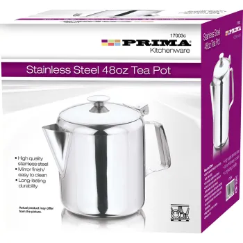 48oz Tea Pot - S/S 750ml -Colour Box