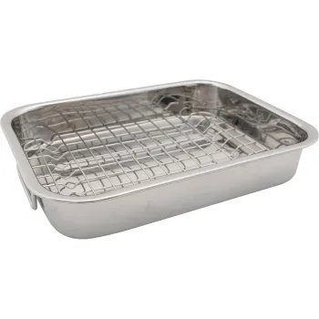 32cm x 23cm S/S Roasting Pan with Rack