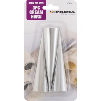 3pc S/S Cream Horn 3.5x12.2cm