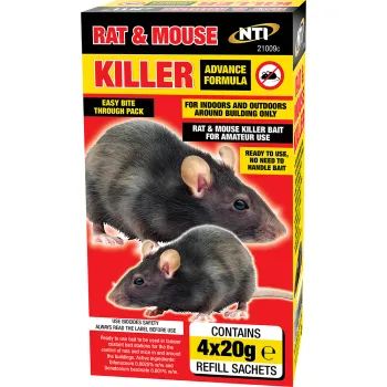 4 x 20g Rat & Mouse Killer - Display Box