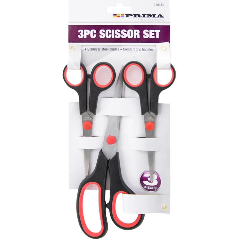 3pc Scissor Set on Card