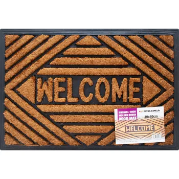 Rubber Door Mat Coco Molded Brush 19mm