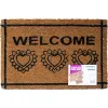 PVC Coco Door Mat - Patterned Coir 40 x 60cm