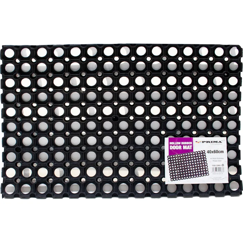 Rubber Hollow Door Mat 16mm 40 x 60cm