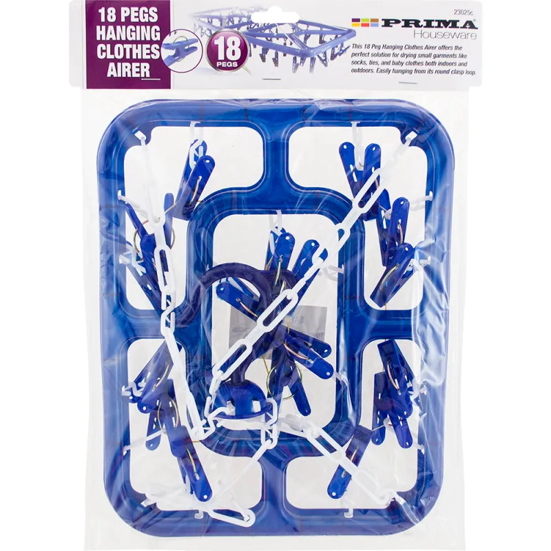 18 Peg Rectangular Clothes Dryer Hanger