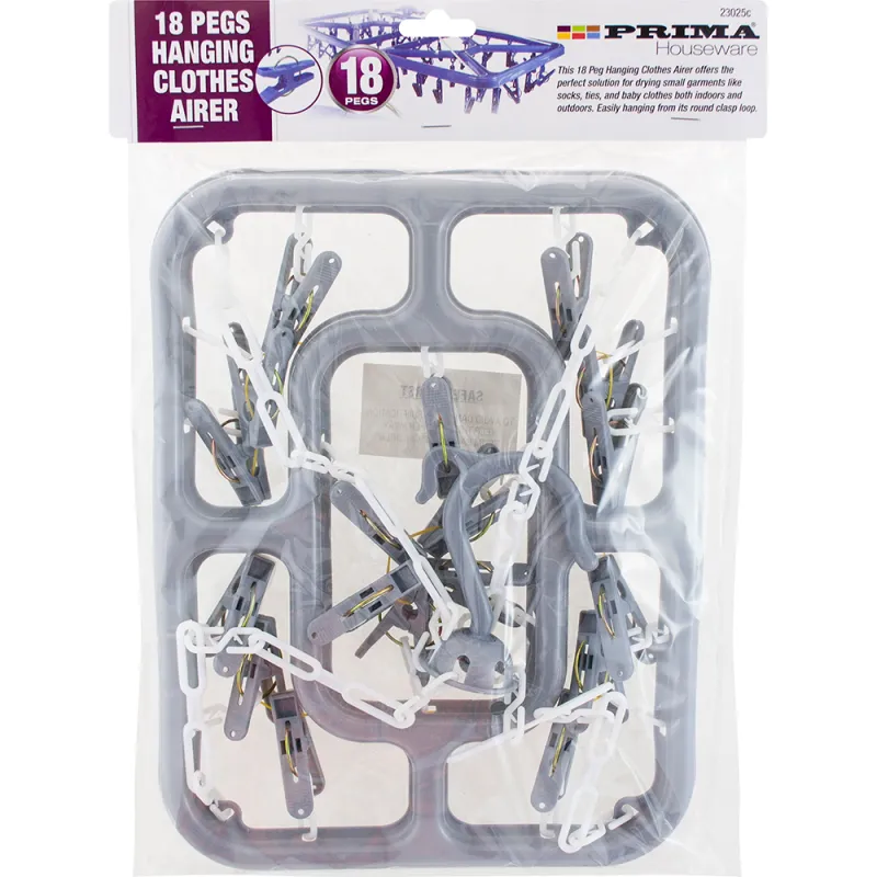 18 Peg Rectangular Clothes Dryer Hanger