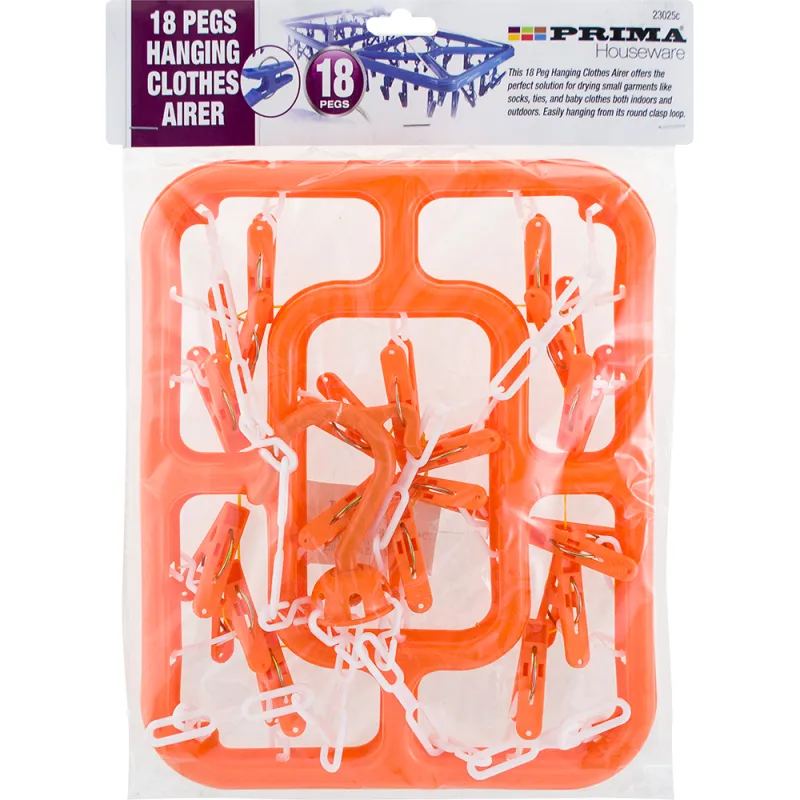18 Peg Rectangular Clothes Dryer Hanger