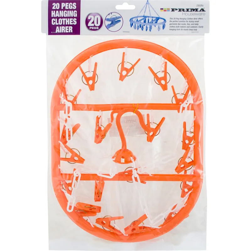 20 Peg Rectangular Clothes Dryer Hanger