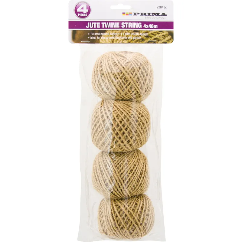 4pk String Jute Cotton - 48m