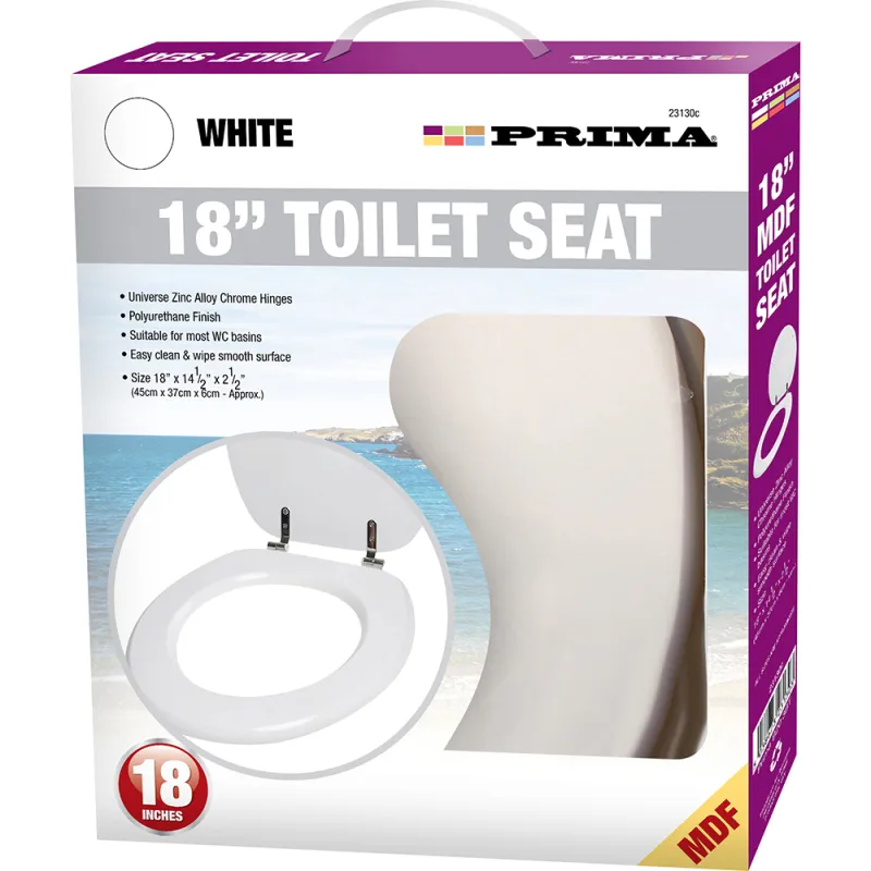 45cm(18”) MDF Toilet Seat- White
