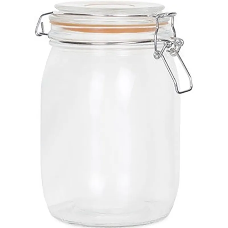 Glass Clipseal jar 750ml ROUND