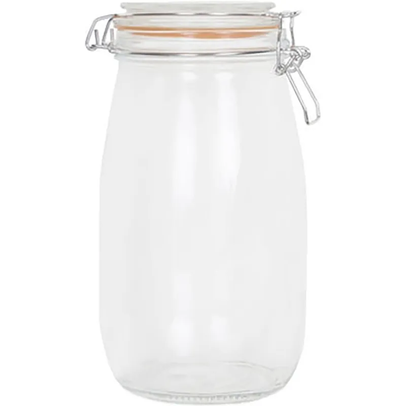 Glass Clipseal jar 2.2L ROUND