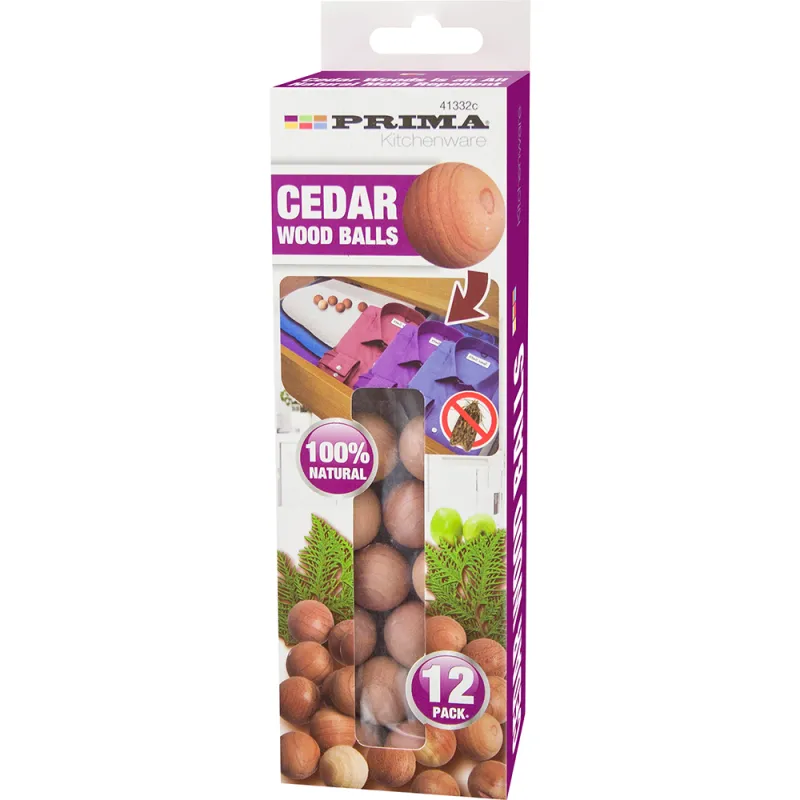 12pc Cedar Wood Balls