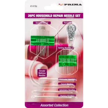 Pk of 26 Household Repair Needle Set