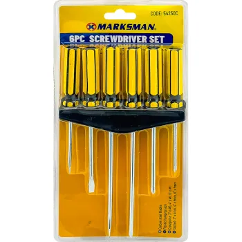 6pc Screwdriver Set - Yellow/ Black