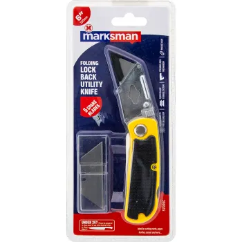 Folding Lock Back Knife with 5 Spare Blades