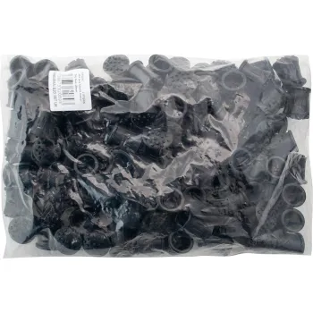 100pc 19mm Stick Cane Ferrule, Black