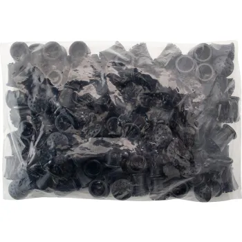 100pc 19mm Stick Cane Ferrule, Black