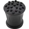 100pc 19mm Stick Cane Ferrule, Black