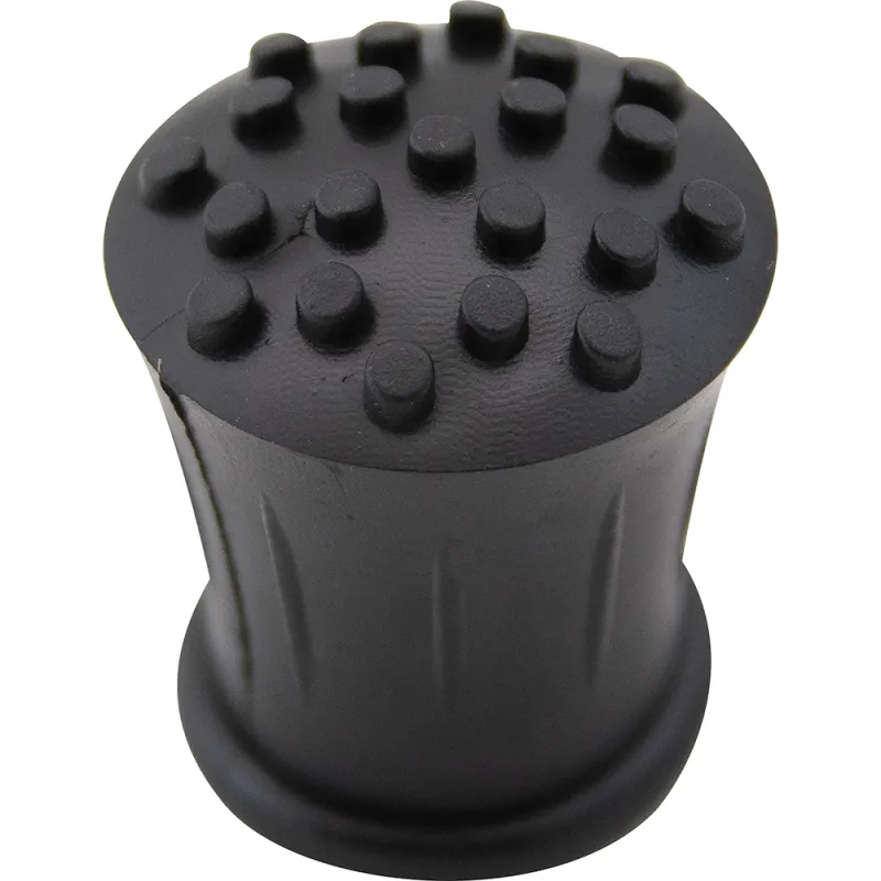 100pc 19mm Stick Cane Ferrule, Black