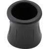 100pc 19mm Stick Cane Ferrule, Black