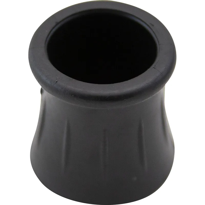 100pc 19mm Stick Cane Ferrule, Black