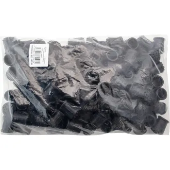 100pc 22mm Stick Cane Ferrule, Black