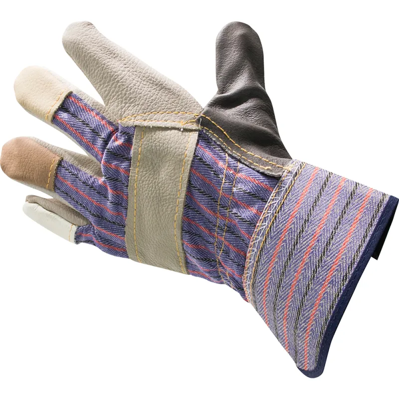 10.5” Rigger Gloves - Leather / Cotton (M)