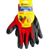 Size 8 Red / Black Nitrile Coated Gloves - M