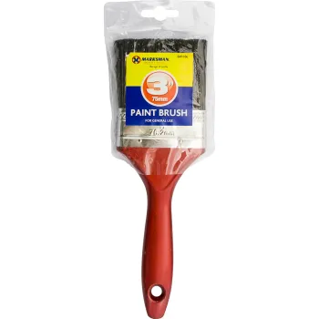 3” Paint Brush - 75mm - Red handle