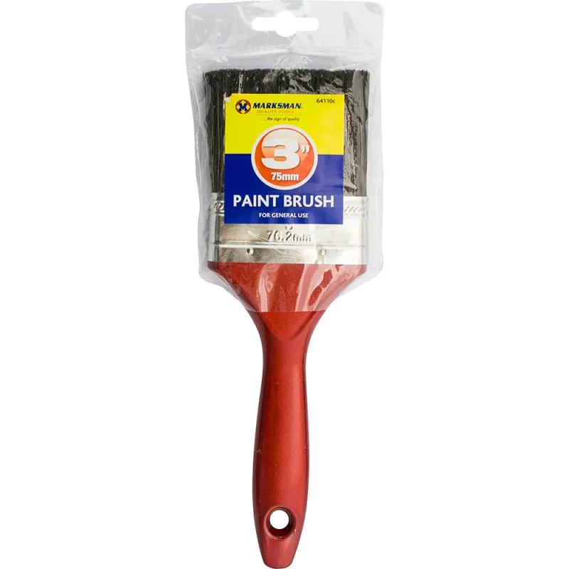 3” Paint Brush - 75mm - Red handle
