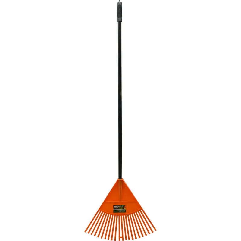 22 Tooth Rake with Handle - Orange