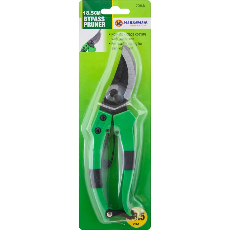 18.5cm Bypass Pruning Shears - Green