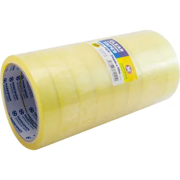 9 Roll Clear Stationary Tape 24mm x 50m