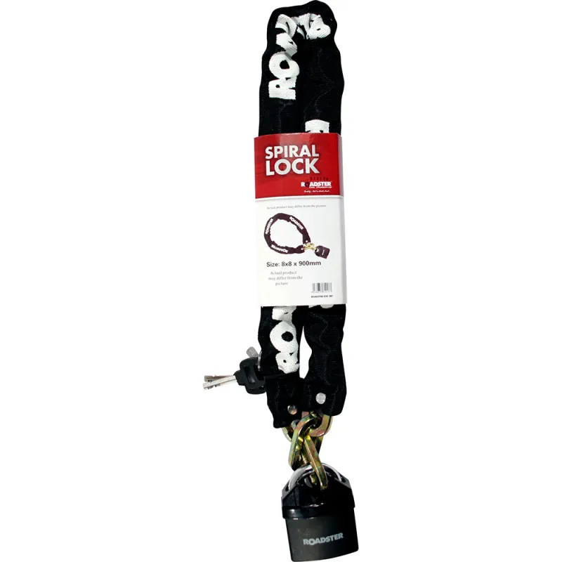 0.9m Sprial Bicycle Locks 8mm x 8mm