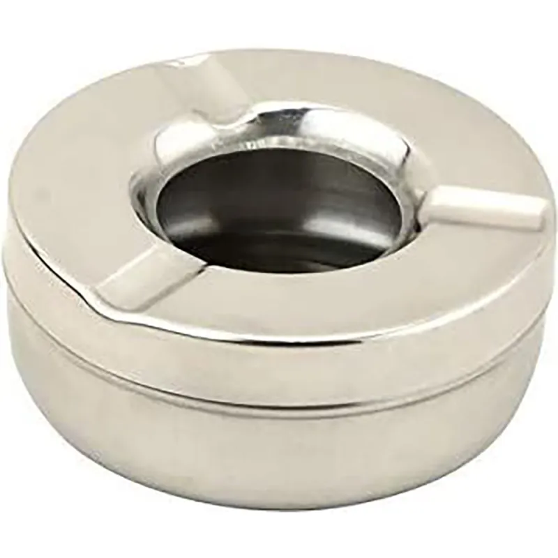 SS Ashtray Windproof RND
