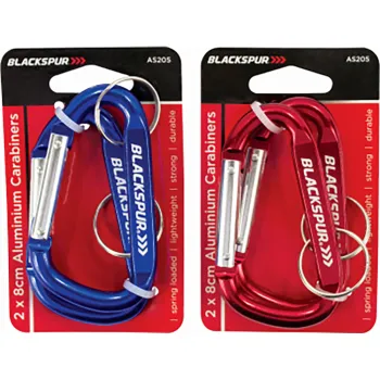 8CM 2PC CARABINERS - IN CDU