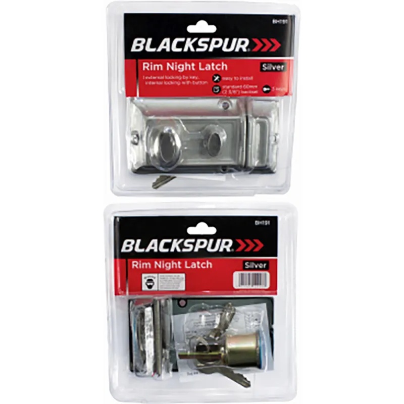 RIM NIGHT LATCH - SILVER