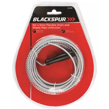 5M X 5MM FLEXIBLE DRAIN AND WASTE PIPE UNBLOCKER