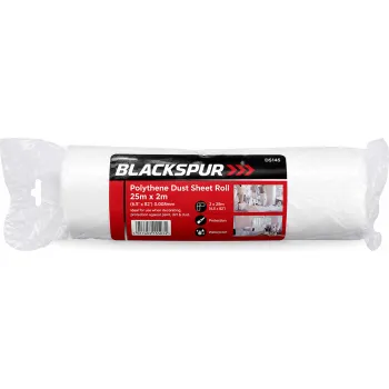 POLYTHENE DUST SHEET ROLL - 25M x 2M