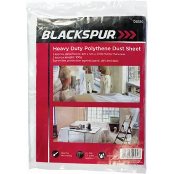 4M X 5M X 0.0075MM POLYTHENE DUST SHEET